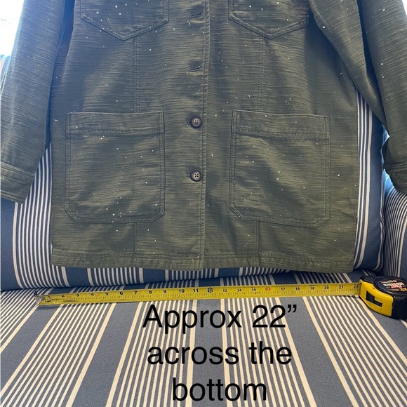 Free People Olive Green Star-Patterned Women's Jacket - Picture 13 of 16